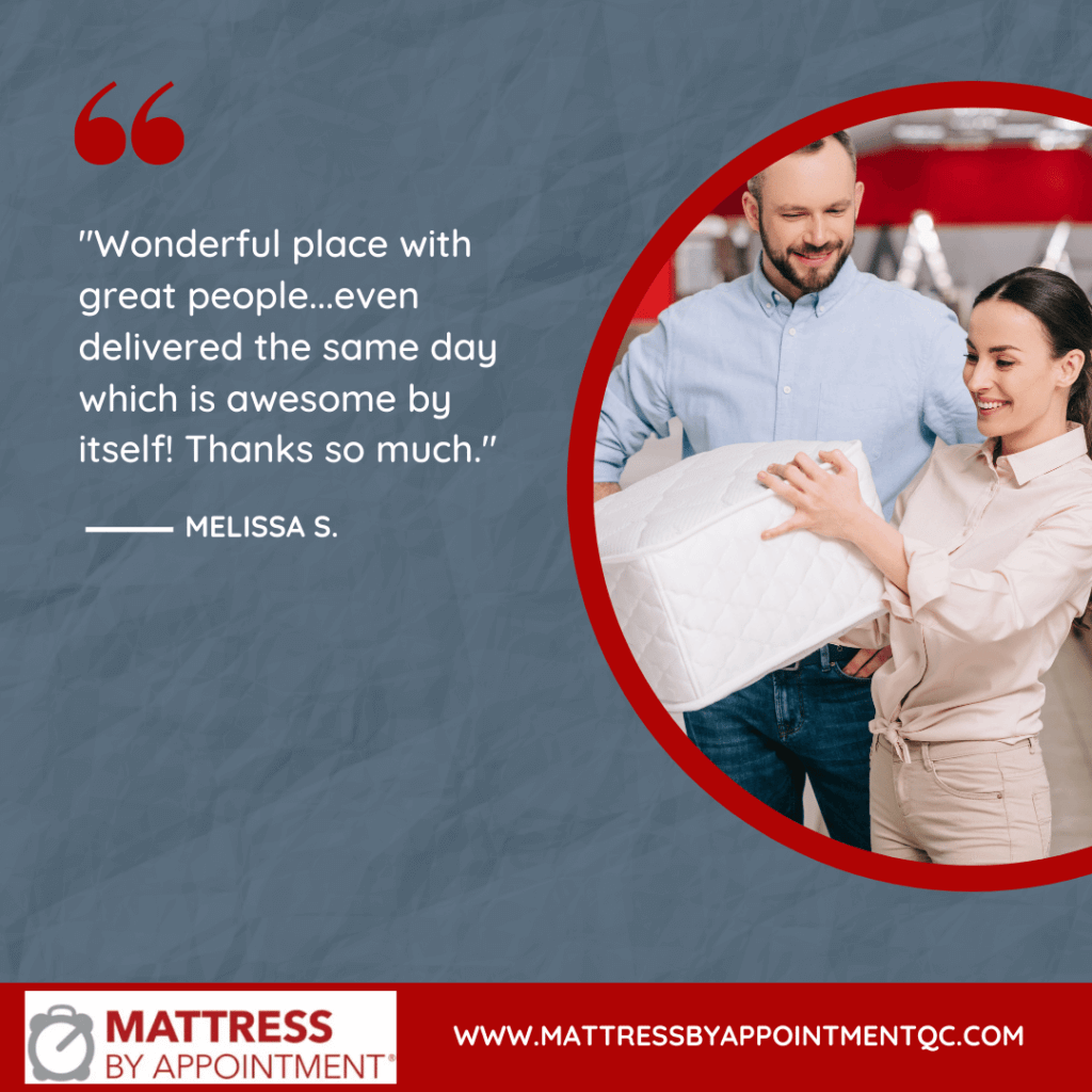 Mattress by Appointment testimonial